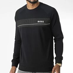 Tout neuf ⭐ Sweat Crewneck 50485952 Noir de BOSS 🎉