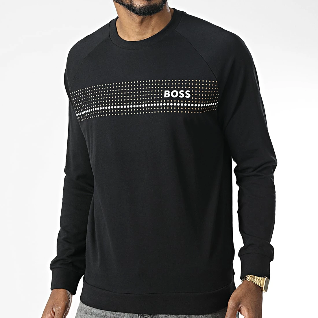 Tout neuf ⭐ Sweat Crewneck 50485952 Noir de BOSS 🎉