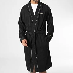 Vente flash 💯 Peignoir Xmas 50485920 Noir Doré de BOSS 🎁