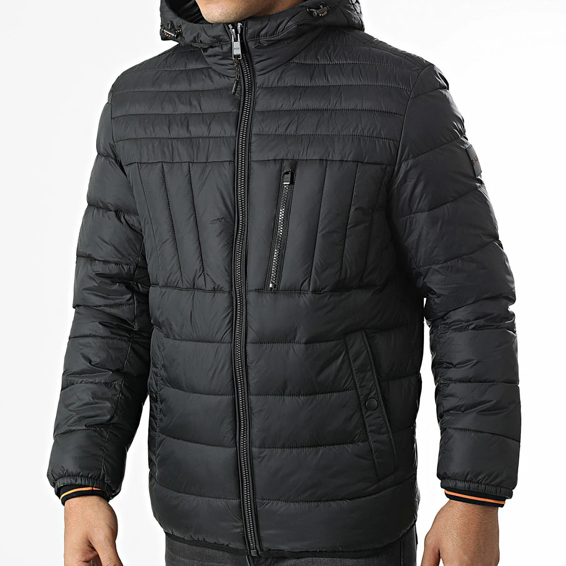 Nouveau ⭐ Doudoune Capuche 50473894 Noir de BOSS 👏