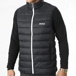 Grosses soldes 🎁 Doudoune Sans Manches 50472473 Noir de BOSS 🎉