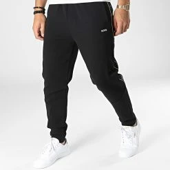 Vente flash 💯 Pantalon Jogging A Bandes Hadiko 1 50477037 Noir de BOSS ❤️