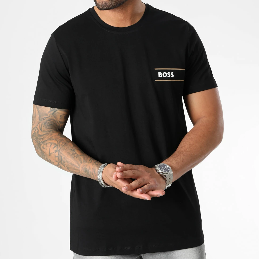 Coupon 🥰 Tee 👕 Shirt RN 24 50483644 Noir de BOSS ⌛ – Image 3