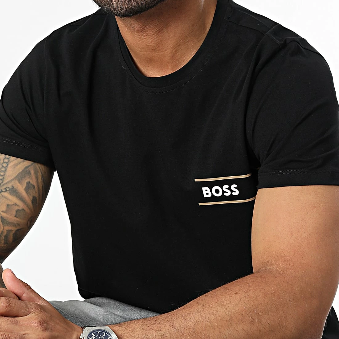 Coupon 🥰 Tee 👕 Shirt RN 24 50483644 Noir de BOSS ⌛
