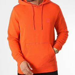 De gros 🛒 Sweat Capuche Wetalk 50468445 Orange de BOSS 😉