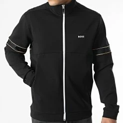 Sortie 💯 Veste Zippée Skaz 1 50477026 Noir de BOSS 🔔