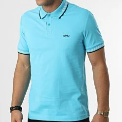Les meilleures critiques de 🔥 Polo Manches Courtes Paul Curved 50469245 Bleu Clair de BOSS 🧨