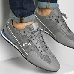 Tout neuf 🎉 Baskets Rusham Low Profile 50485673 Medium Grey de BOSS 👏