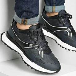 Acheter ❤️ Baskets Jonah Runner 50487591 Open Blue de BOSS 🎁