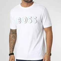 Tout neuf 🧨 Tee 👕 Shirt 5 50483768 Blanc de BOSS 🎁