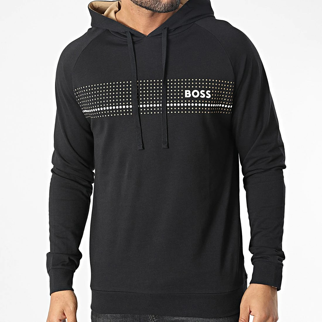 Acheter 👏 Sweat Capuche Authentic 50485939 Noir de BOSS 👏