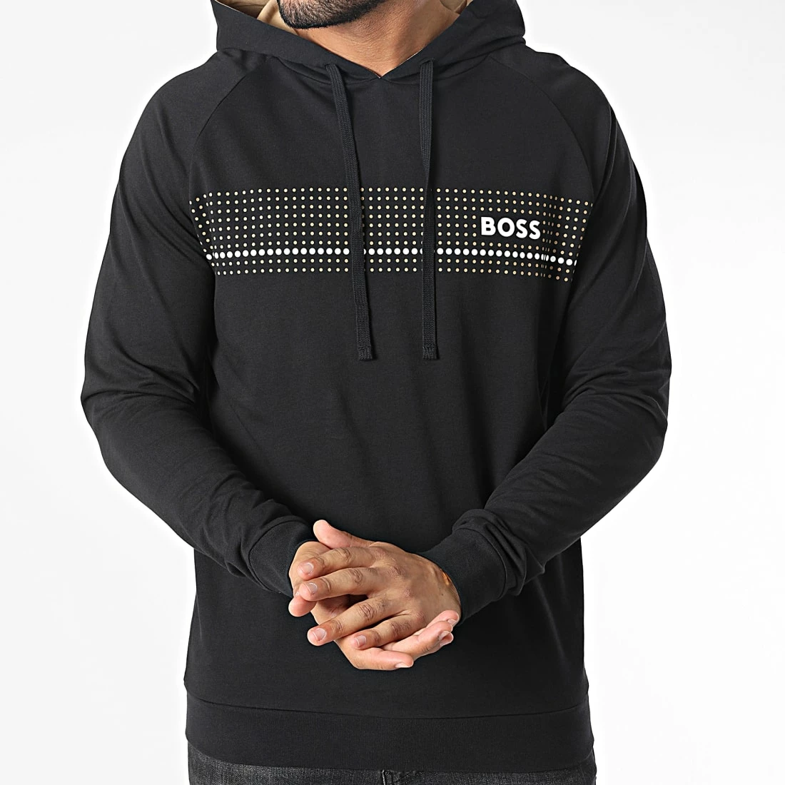 Acheter 👏 Sweat Capuche Authentic 50485939 Noir de BOSS 👏 – Image 3