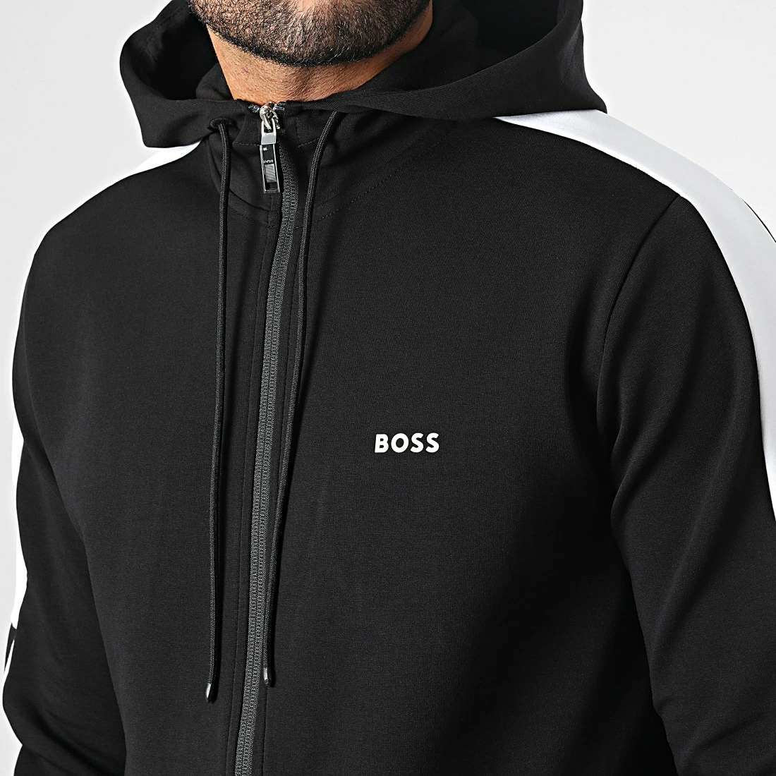 Remise ✔️ Ensemble Veste Zippée Capuche Et Pantalon Jogging 50477193 Noir de BOSS 🎁 – Image 2