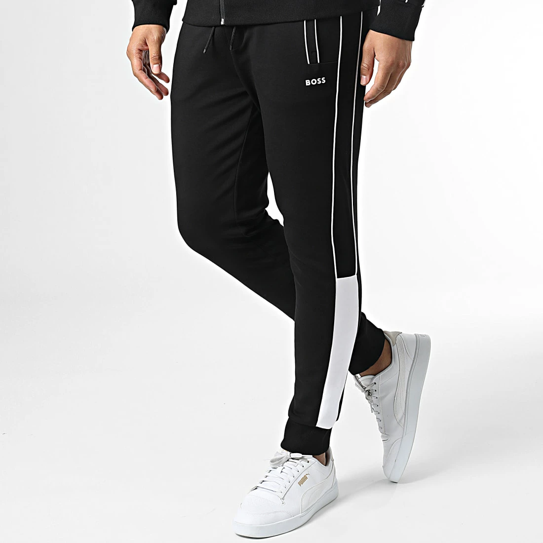 Remise ✔️ Ensemble Veste Zippée Capuche Et Pantalon Jogging 50477193 Noir de BOSS 🎁 – Image 4