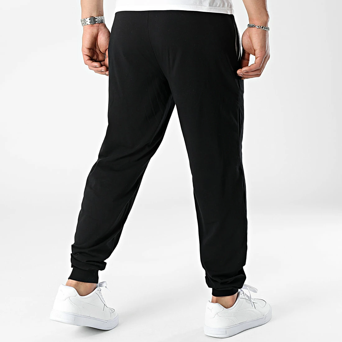 Vente flash ⌛ Lot De 2 Pantalons Jogging Mix And Match 50469538 50473000 Noir Doré Argenté de BOSS 🌟 – Image 4