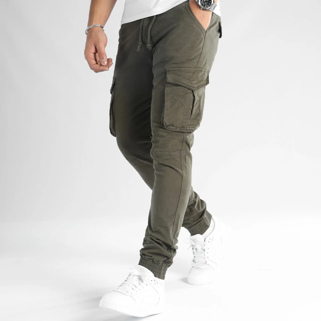 Offres 🎁 Pantalon Cargo XQ05 Vert Kaki de BOSS ✔️ – Image 4