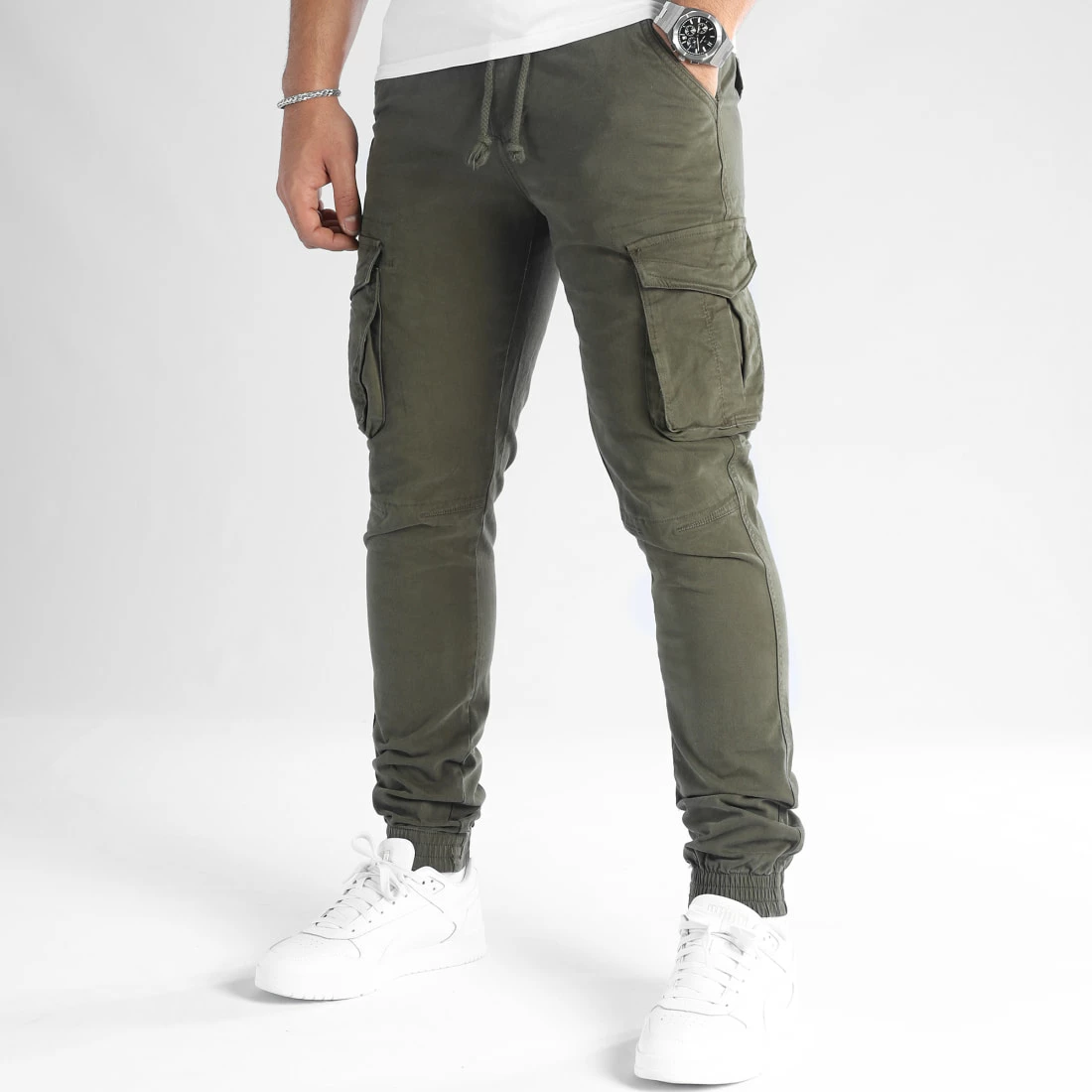 Offres 🎁 Pantalon Cargo XQ05 Vert Kaki de BOSS ✔️ – Image 5
