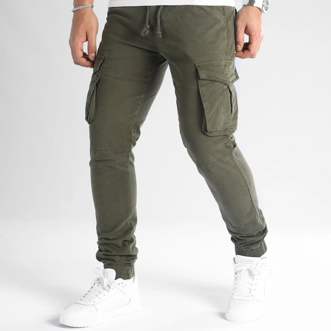 Offres 🎁 Pantalon Cargo XQ05 Vert Kaki de BOSS ✔️