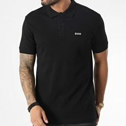 Top 10 ✨ Polo Manches Courtes 50469258 Noir de BOSS ⭐