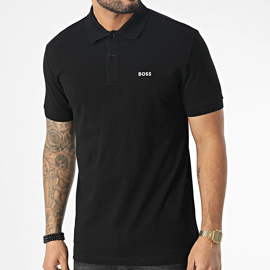 Top 10 ✨ Polo Manches Courtes 50469258 Noir de BOSS ⭐ – Image 3