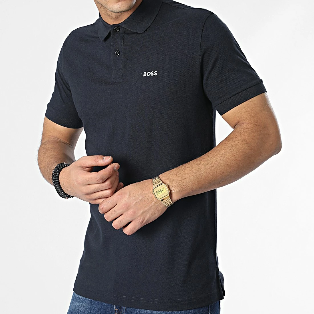 Meilleure affaire 🤩 Polo Manches Courtes 50469258 Bleu Marine de BOSS 😀 – Image 3