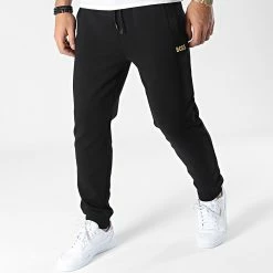 Bon marché ⭐ Pantalon Jogging Hadiko 1 50482911 Noir Doré de BOSS 💯