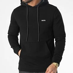 Meilleure vente 👏 Sweat Capuche Soody 50483036 Noir de BOSS ✔️