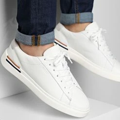 Promo ⌛ Baskets Clinton Tennis 50486498 Open White de BOSS 🧨