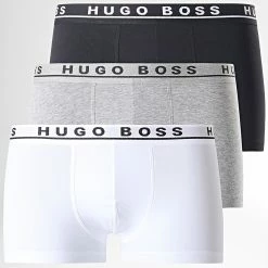 Les meilleures critiques de ❤️ Lot De 3 Boxers 50325403 Gris Chiné Blanc Noir de BOSS ⌛