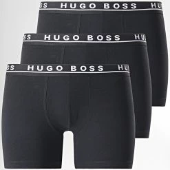Bon marché 🎉 Lot De 3 Boxers 50325404 Noir de BOSS ✨