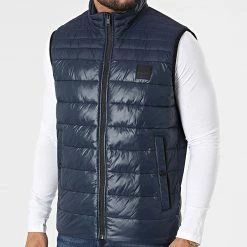 Coupon 🥰 Doudoune Sans Manches Odeno 50472861 Bleu de BOSS ⭐